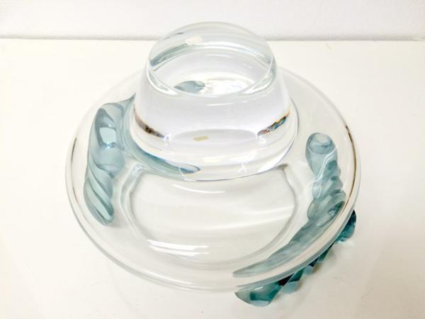 ガラス工芸 ◆ Lalique ラリック クリスタル ◆ 花瓶 花器 ◆ 幅300×奥行280×高さ185mm_画像5