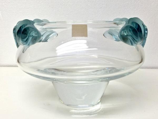 ガラス工芸 ◆ Lalique ラリック クリスタル ◆ 花瓶 花器 ◆ 幅300×奥行280×高さ185mm_画像2