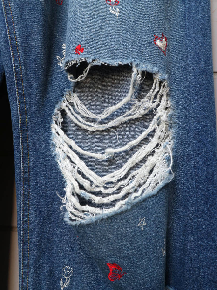 競売 rurumu: 2021ss embroidery denim pants asakusa.sub.jp
