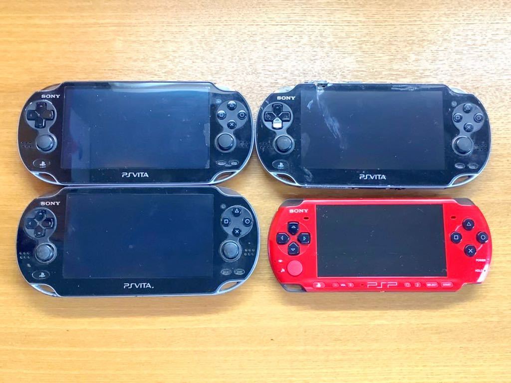 ジャンク 動作未確認 未清掃 PS Vita PCH-1000 PSP 3000 4台セット