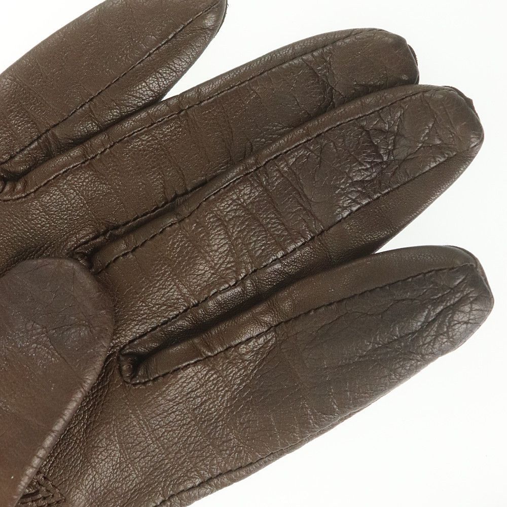  Chloe Chloe long glove gloves lady's leather Brown used AB 258471