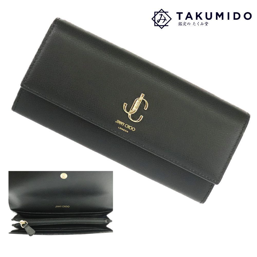 未使用 ジミーチュウ JIMMY CHOO 二つ折り長財布 JC CONTINENTAL