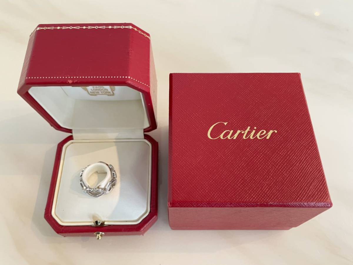 Cartier カルティエ Cハート リング ダイヤモンド ホワイトゴールド