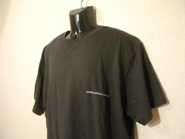 ssy4663 半袖 Tシャツ スモーキーブラック ■ 胸にプリント ■ uniform クルーネック インナー 大きいサイズ XL_画像4
