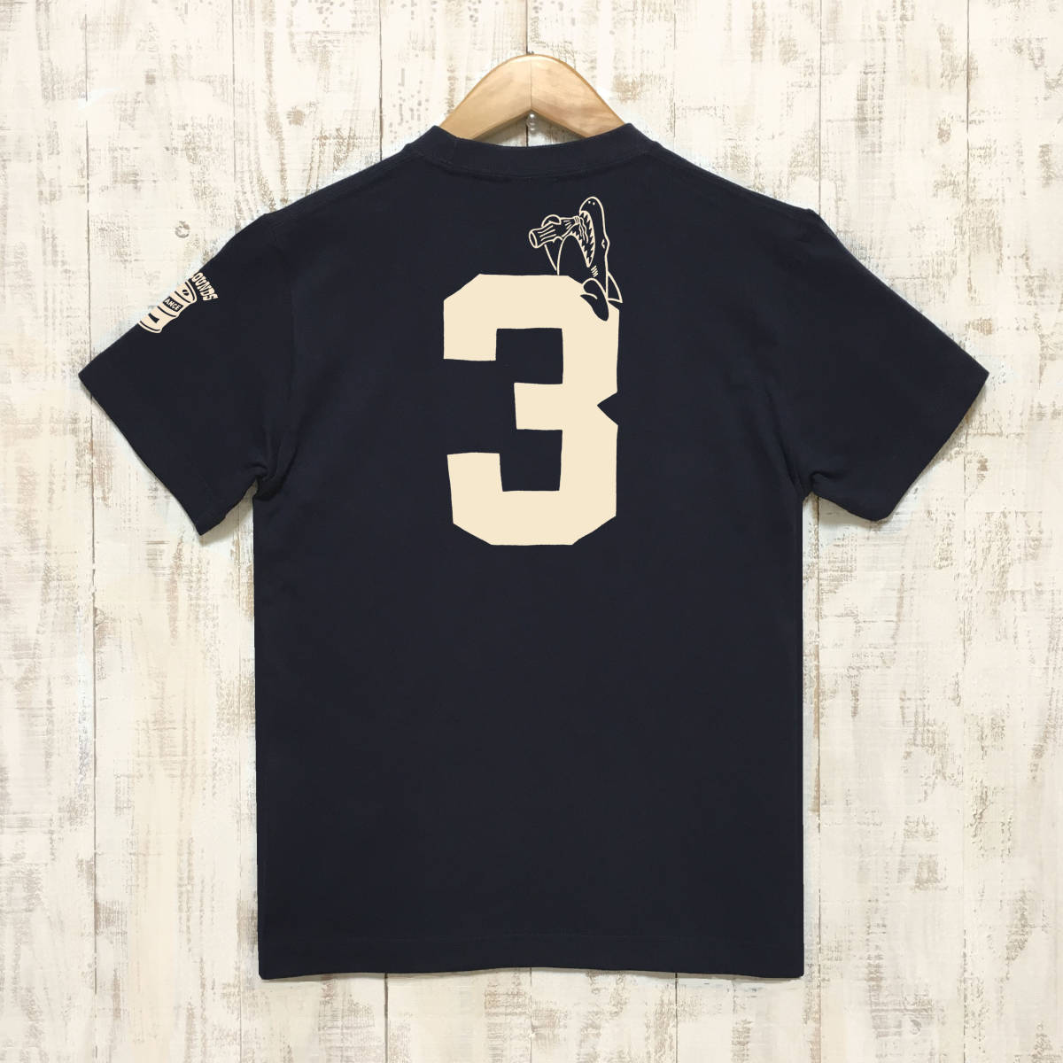 ■ 3 COKE BOTTLES Tシャツ■XLサイズ（ネイビーxナチュラル）アメ車　アメリカ　シボレー　コルベット CHEVROLET CORVETTE C3_画像2