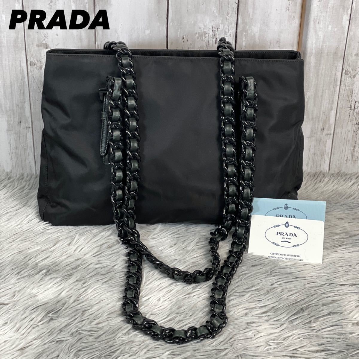 日本メーカー新品 美品✨プラダ チェーンバッグ ショルダーバッグ