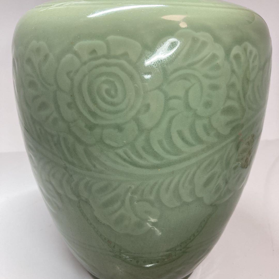 時代 三田青磁 草花図 直径32cm か4-0513③ | monsterdog.com.br