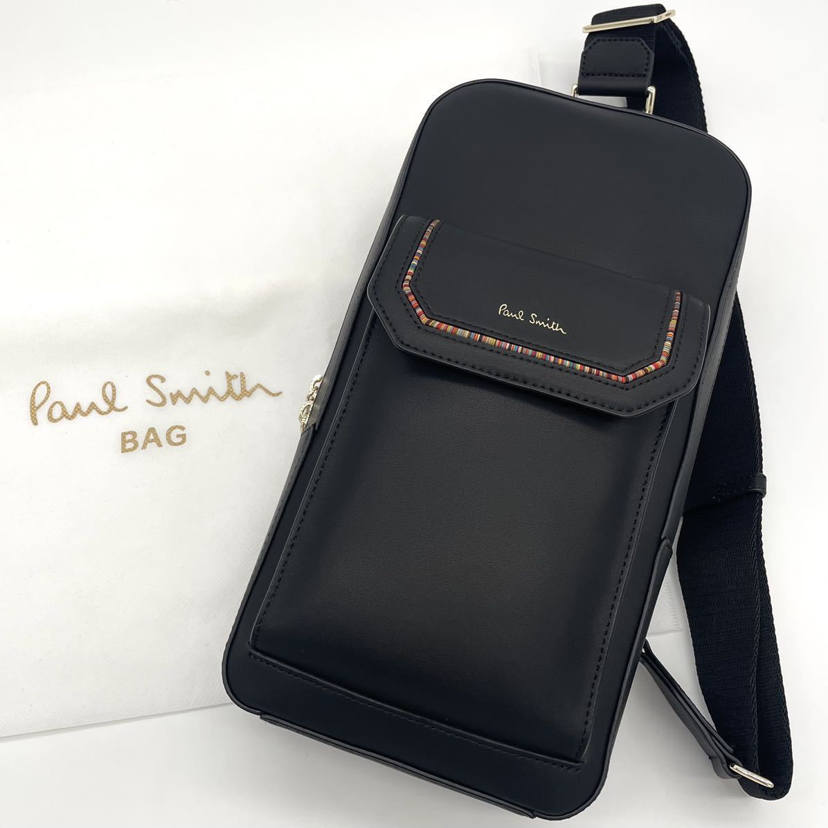 □1円【未使用品】PaulSmith ポールスミス ボディバッグ レザー