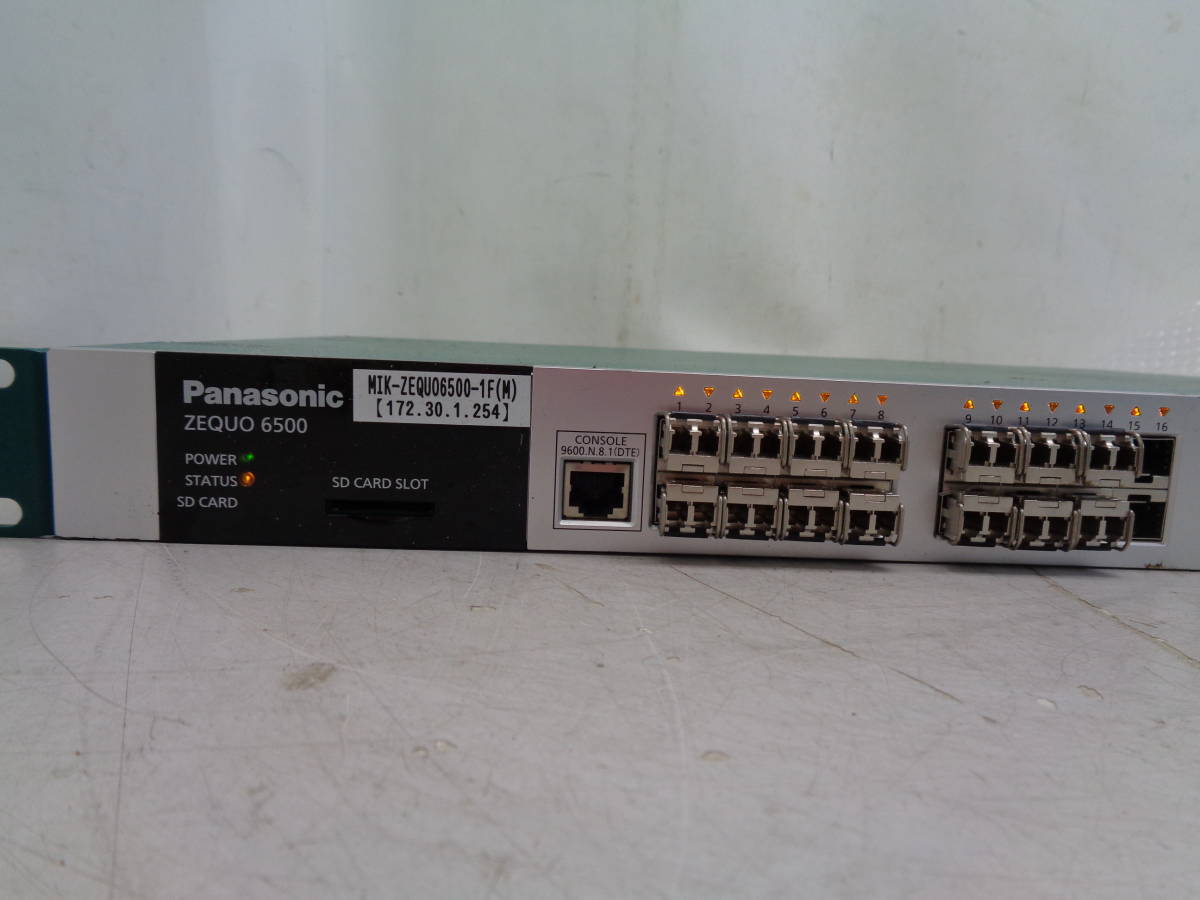 MK5091 Panasonic ES Net WorksLight24 port L3 switching hub ZEQUO 6500 PN36242E