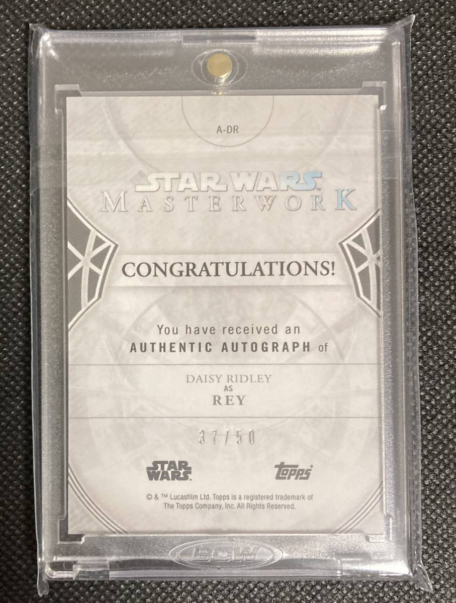 Topps STAR WARS master work デイジー・リドリー DAISY RIDLEY as RAY
