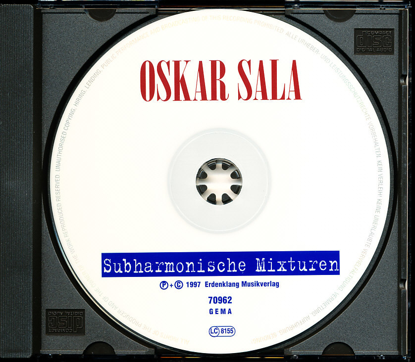 オスカル・ザラ/Oskar Sala - Subharmonische Mixturen　トラウトニウム　b7B000025LNV_画像5