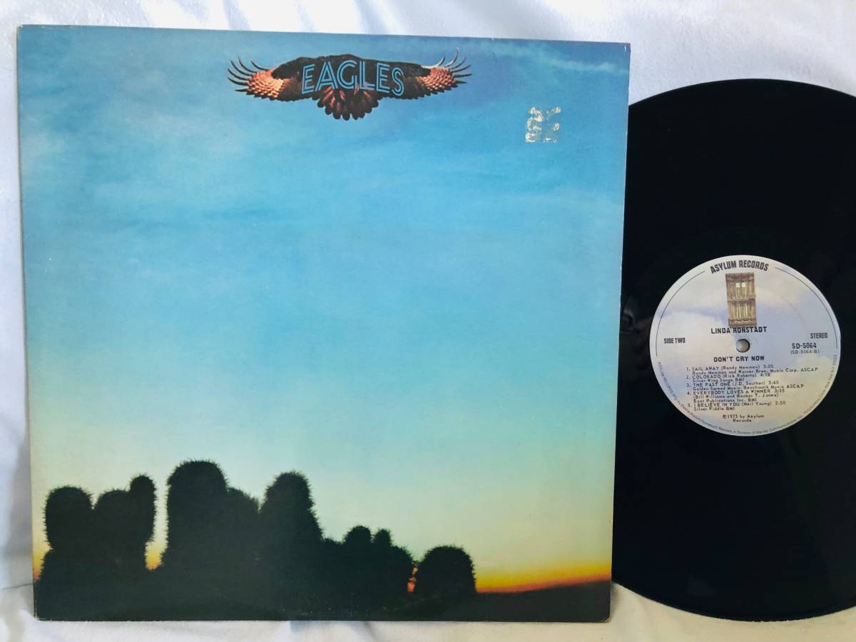 [ prompt decision free postage ] recovery record Eagles First jacket * record is Eagles label is Linda Ronstadt. [ Don\'t cry now ] record : beautiful jacket : average 