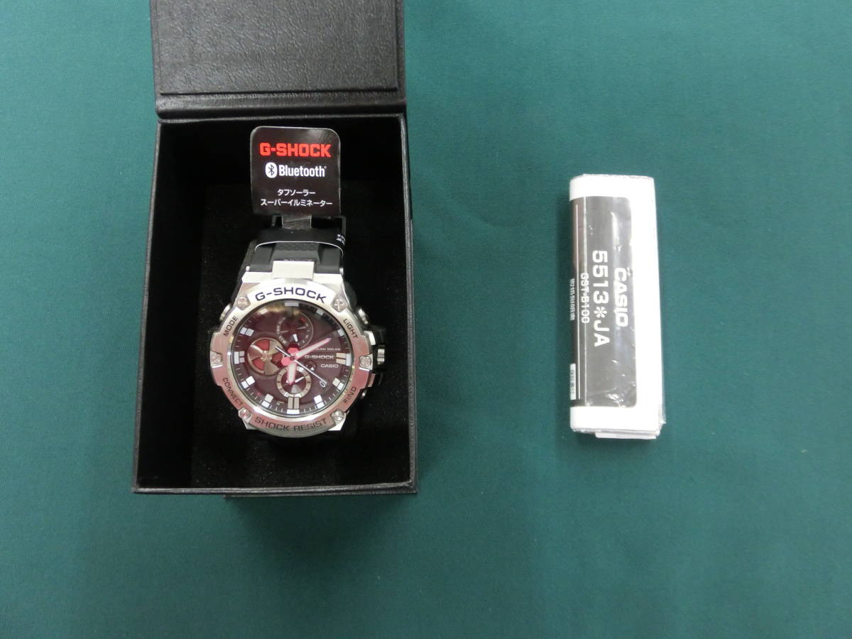 カシオ G-SHOCK 腕時計 GST-B100-1AJF【新同品】 bumisehat.org