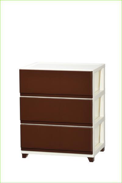  chest 3 step drawer color chest Western-style clothes chest Brown ( the back side ivory ) M5-MGKEA9574BR