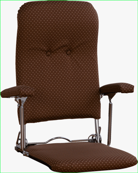 座椅子 リクライニング 肘掛け コンパクト リクライニングチェア ブラウン M5-MGKNS9707BR