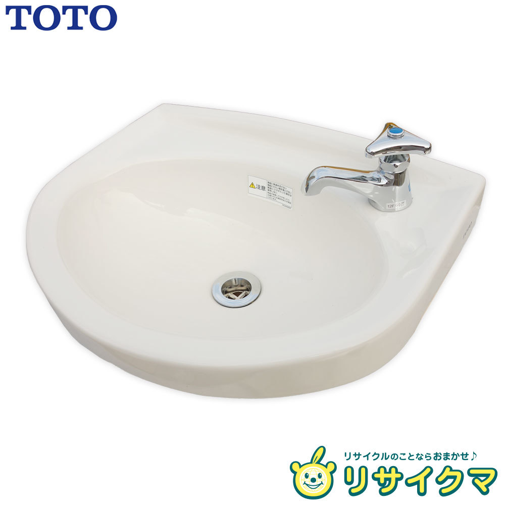 M▽TOTO 手洗器 手洗い 壁掛け #SC1 パステルアイボリー 単水栓 L30D 12F (30599) 
