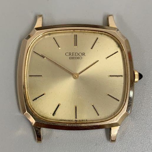 1円〜 セイコー SEIKOクレドール 5930-5080メンズ腕時計 14k 稼働中