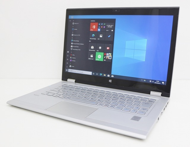 1円スタート 薄型 超軽量 約926g 2in1PC NEC VersaPro UltaLite VK22TN Windows10 Core i5 5200U 2.2GHz メモリ4GB SSD128GB カメラ タッチ_画像1