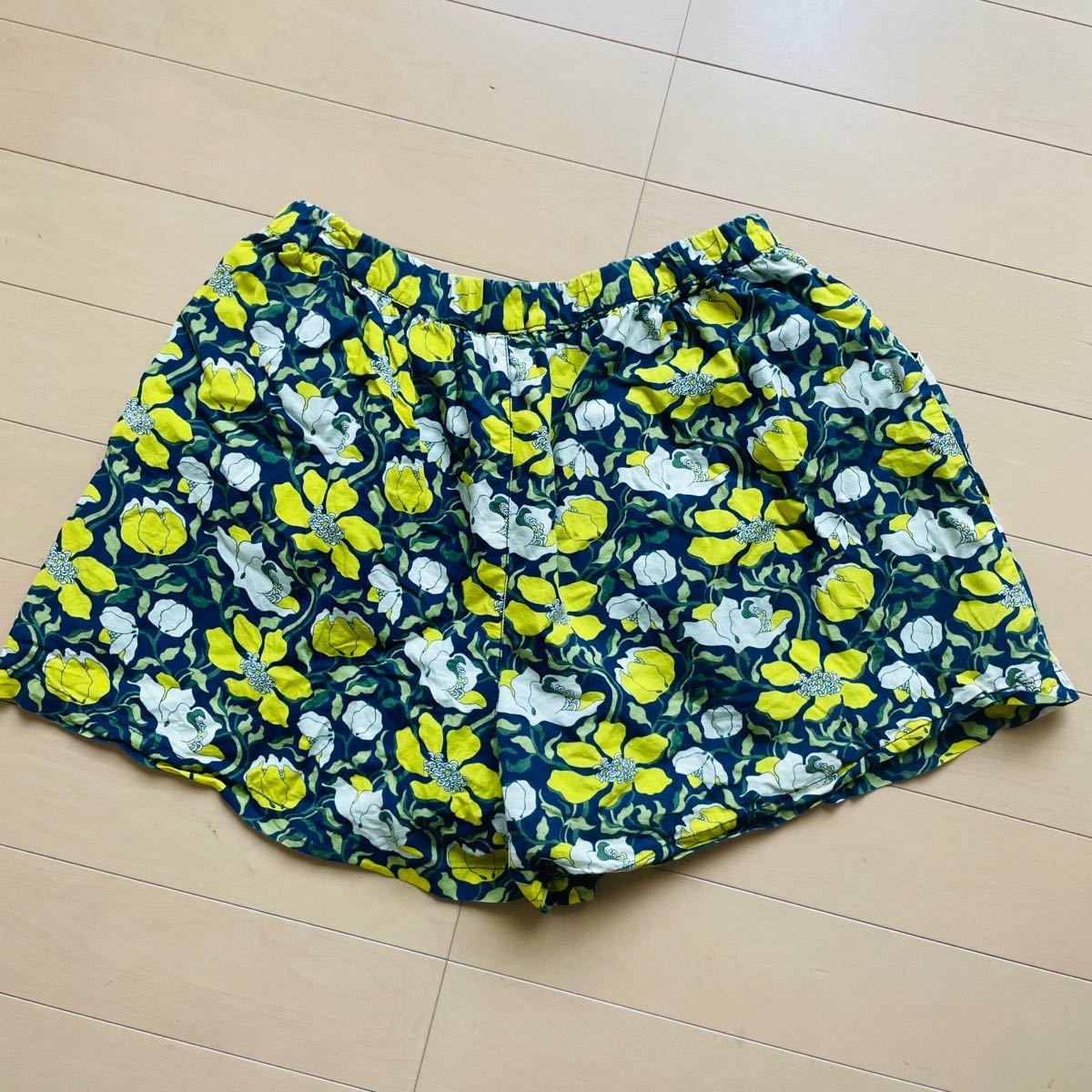 nishimatsuya 花柄 ショートパンツ スカート 黄色 赤 通販 nishimatsuya 花柄 ショートパンツ スカート 黄色 赤