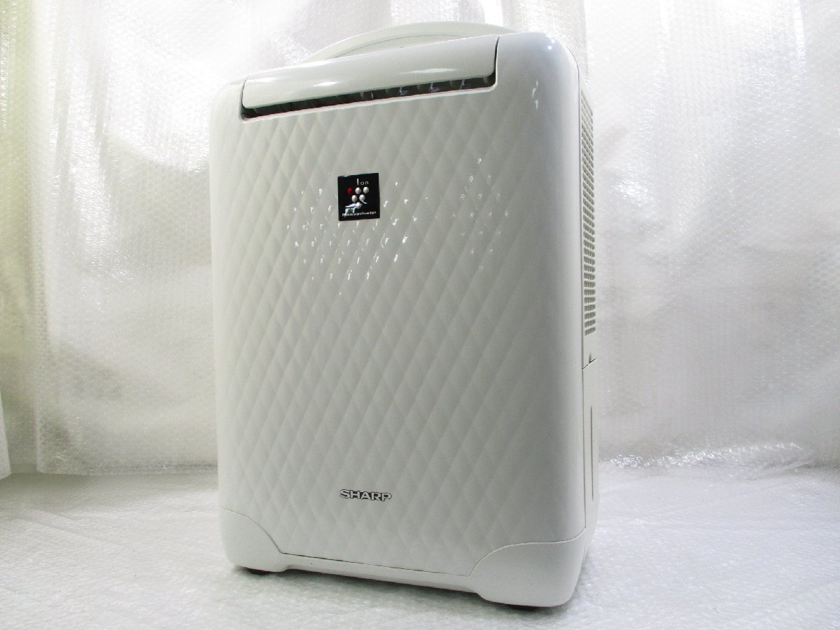 ◎SHARP シャープ 冷風・衣類乾燥除湿機 プラズマクラスター CV-A100-W ホワイト 2011年製 w52010_画像1