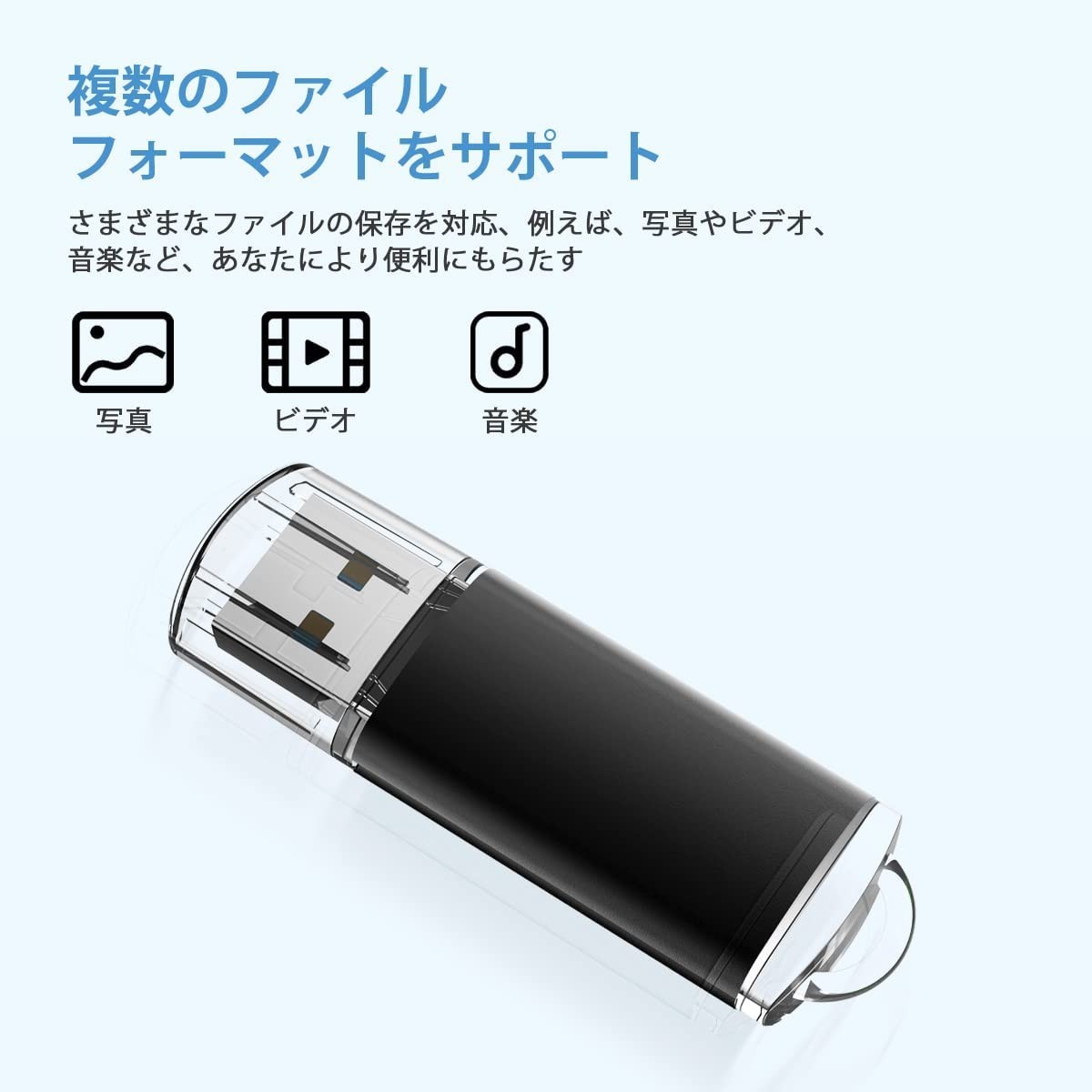 驚きの価格 RAOYI USBメモリ 32GB USB2.0 5個セット フラッシュドライブ キャップ式 コンパクト 5色 黒 赤 青 緑 銀 