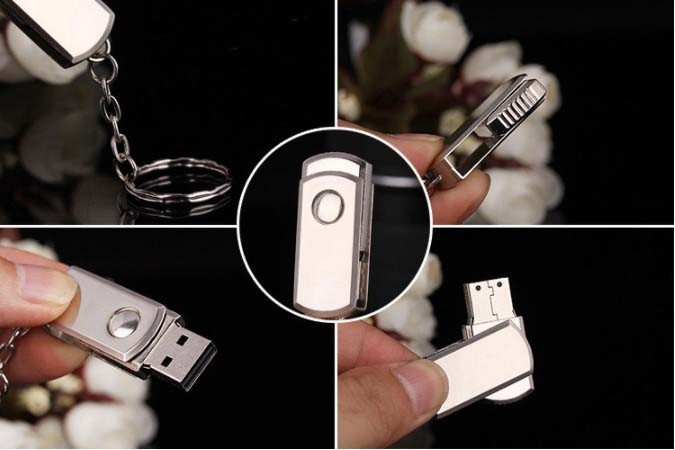 【16GB】USBメモリ USB2.0 USBメモリースティック 360°回転式 