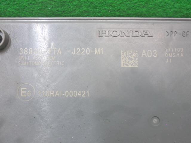 Ｎ－ＢＯＸ DBA-JF4 その他 コントロールユニット 38800-TTA-J220-M1_画像3