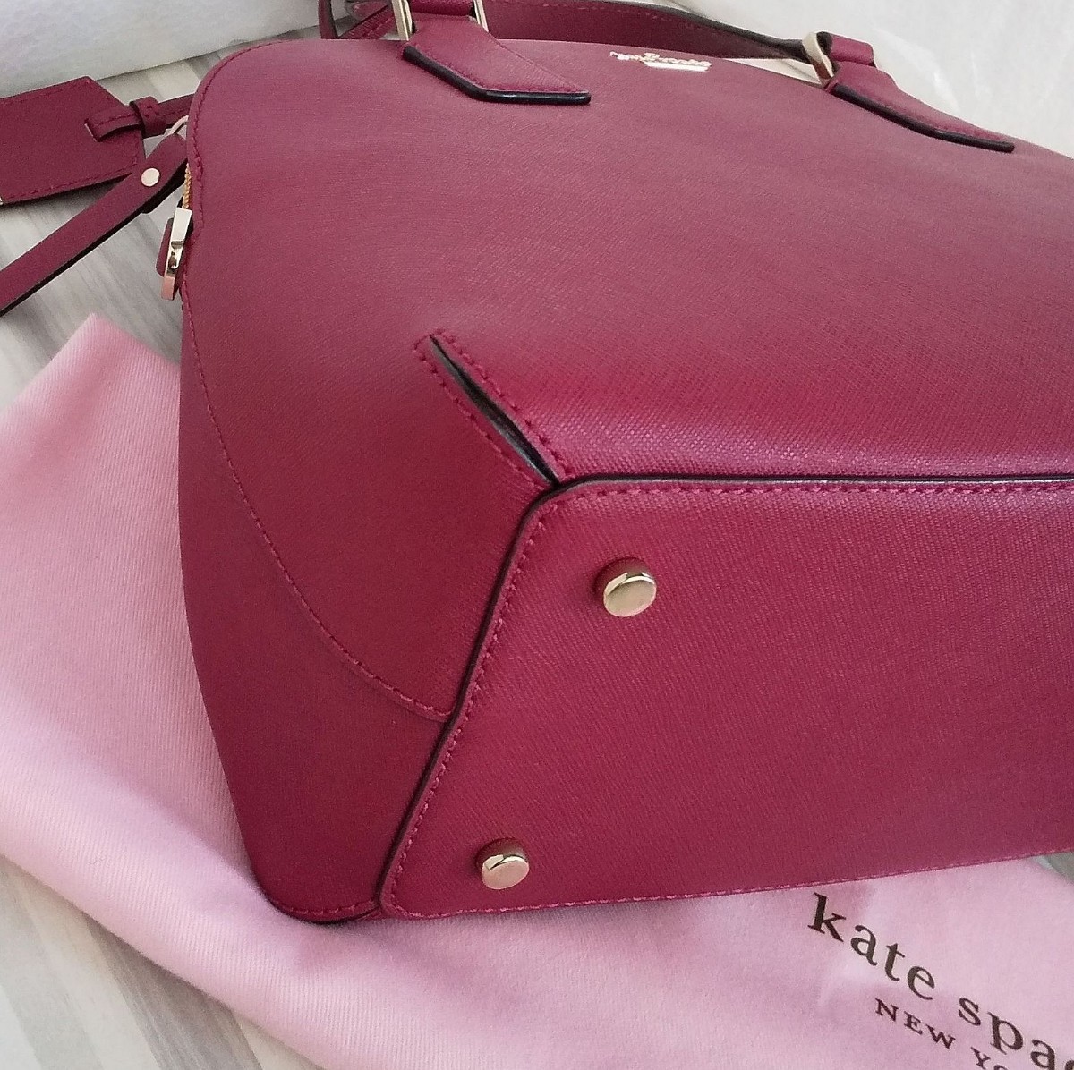 KATE SPADE ケイトスペード ショルダーバッグ 2wayバッグ 赤 レザー 本