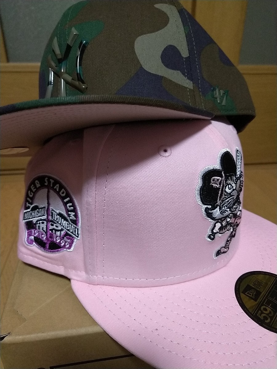 驚きの値段 【59FIFTY】 海外限定タイガース 7 5/8 vs NYヤンキース の正規 海外別注!カスタム!NEWERAのキャップ!3/8 ニューヨークヤンキース キャップ
