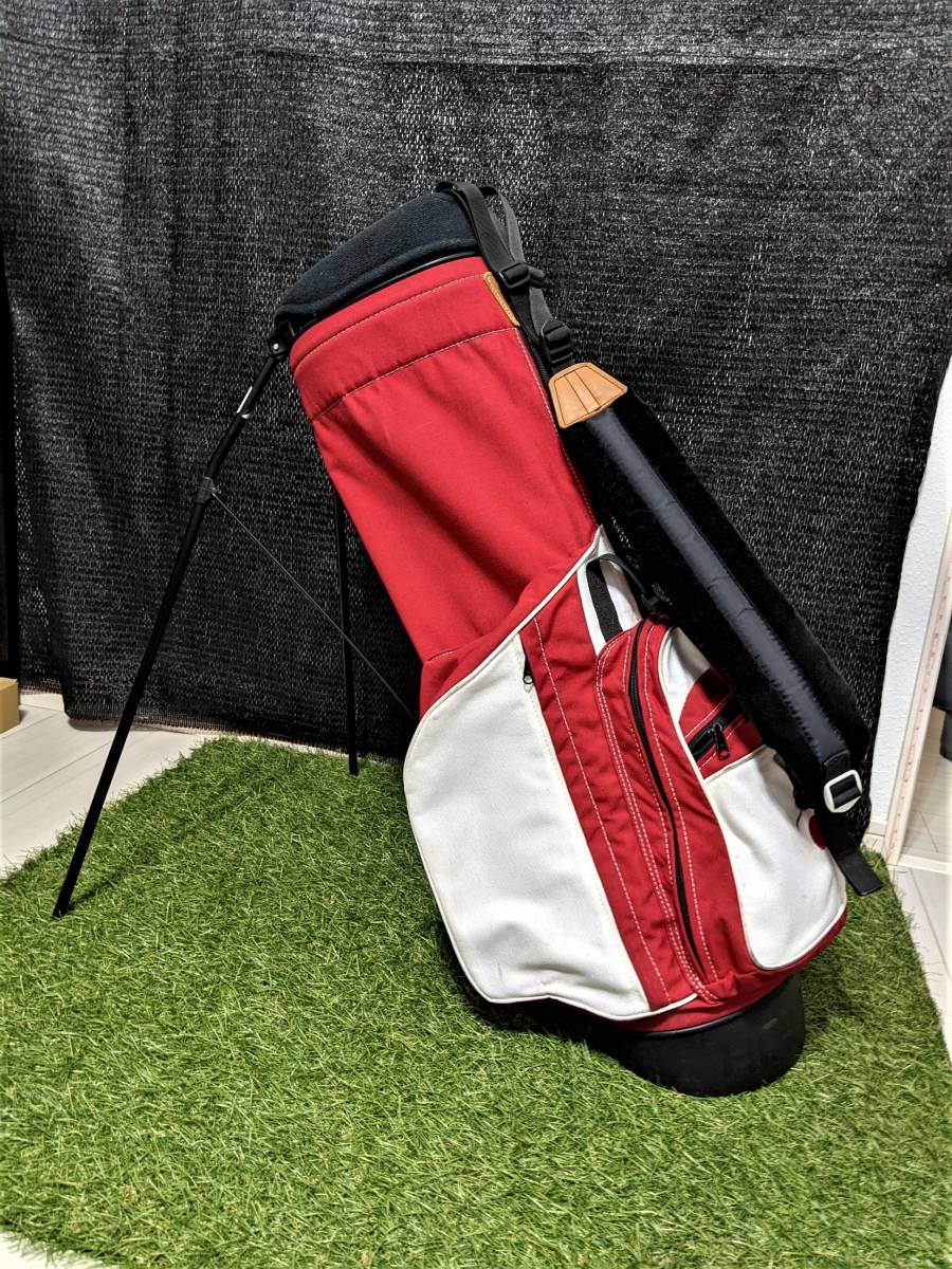 レッド ヤフオク! - PING HOOFER Cherry Hills 帆布 スタンド キャデ