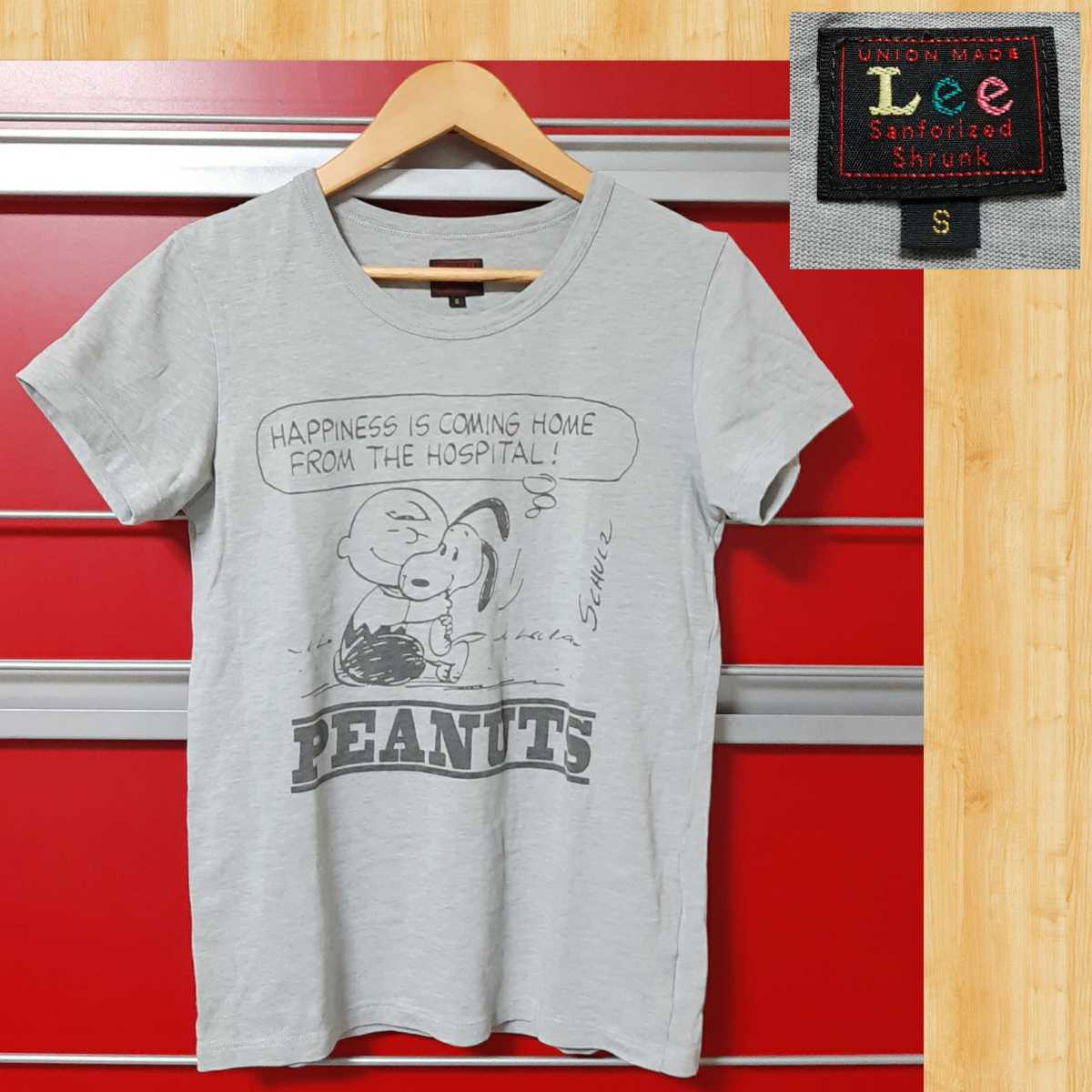 Lee T-shirt S PEANUTS Peanuts Snoopy collaboration EDWIN