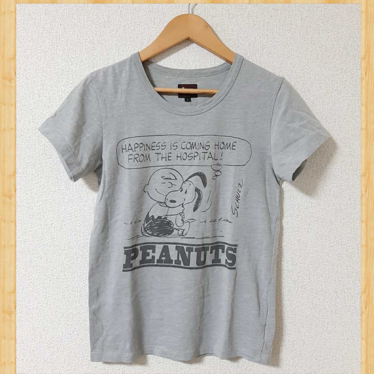 Lee T-shirt S PEANUTS Peanuts Snoopy collaboration EDWIN