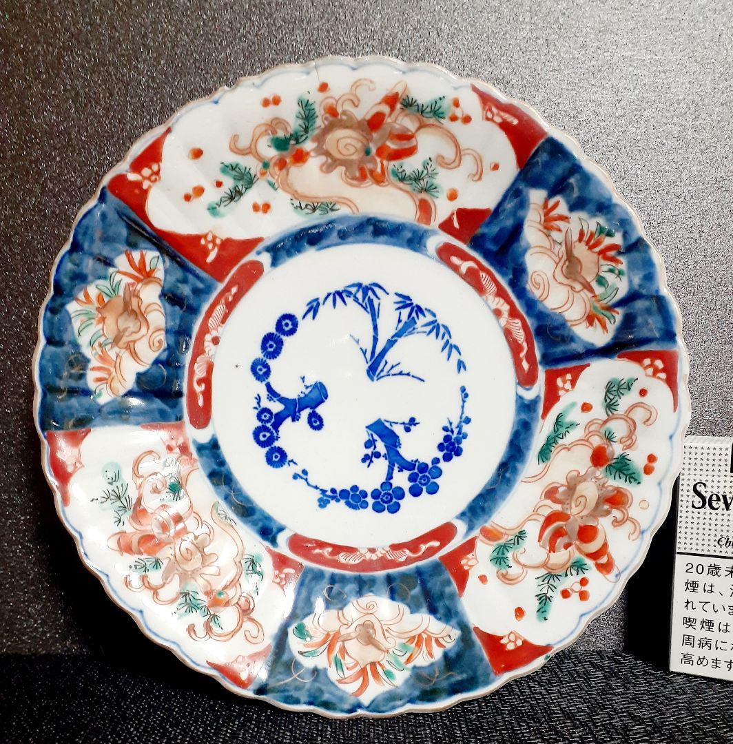 国産日本製 ヤフオク! - 明治時代 古伊万里 錦手 サザエに兎