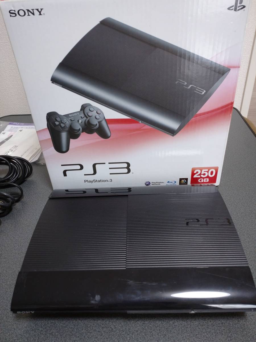 送料込】PS3本体: PlayStation 250GB チャコール・ブラック (CECH-4000B)