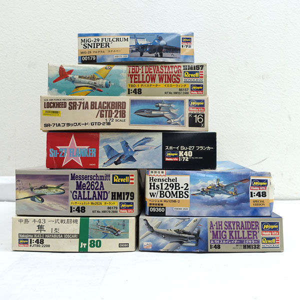 ハセガワ プラモデル 未組立 戦闘機 まとめ セット MiG-29 TBD-1 SR-71A Su-27 Me262A Hs129B-2 A-1H キ43 0990010021(その他)|売買されたオークション情報、yahooの商品情報をアーカイブ公開 - オークファン(aucfan.com) ハセガワ プラモデル 未組立 戦闘機 まとめ セット MiG-29 TBD-1 SR-71A Su-27 Me262A Hs129B-2 A-1H キ43 0990010021(その他)|売買されたオークション情報、yahooの商品情報をアーカイブ公開 - オークファン(aucfan.com)