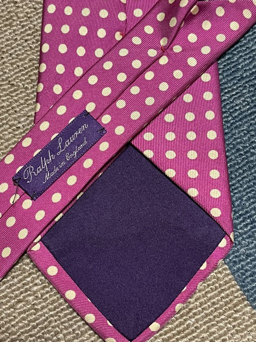  beautiful goods "Ralph Lauren purple label" Ralph Lauren purple lable Polka dot brand necktie 205089
