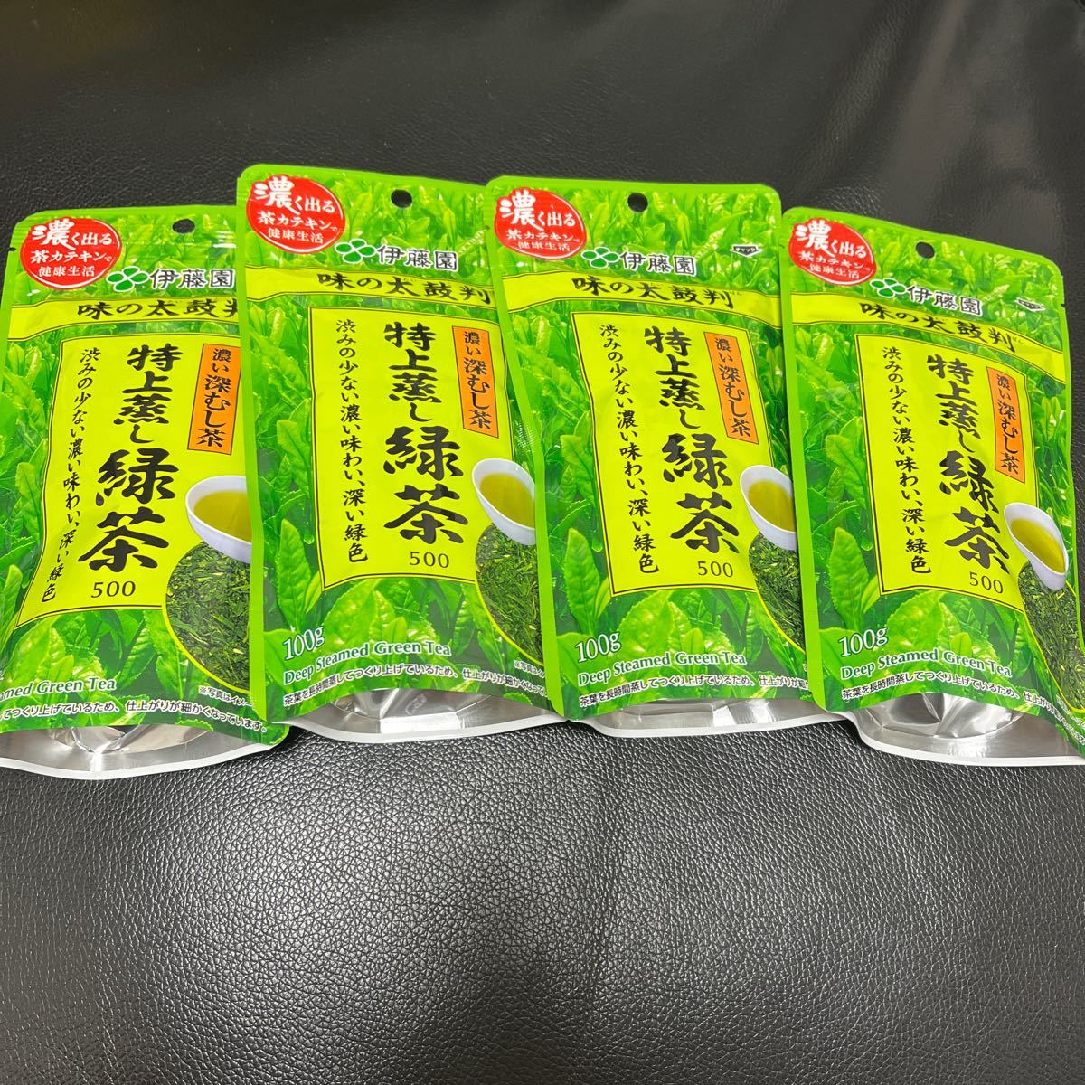 伊藤園 味の太鼓判 特上蒸し緑茶500 100g