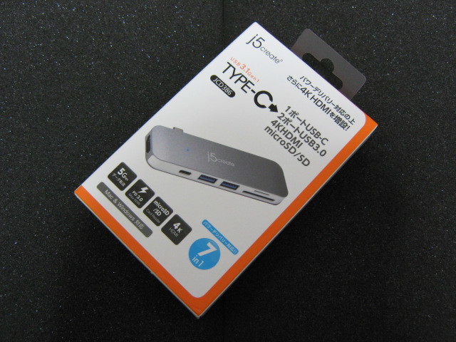 J5 CREATE (JCD386) USB Type-C対応7in1マルチアダプタ ★未開封未使用品★_画像1
