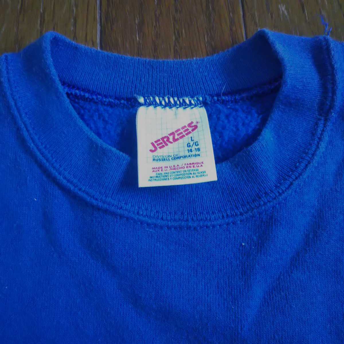  б/у одежда Jerseys тренировочный тренировочные брюки футболка синий голубой Logo колледж женский мужской для мужчин и женщин Vintage Vintage 