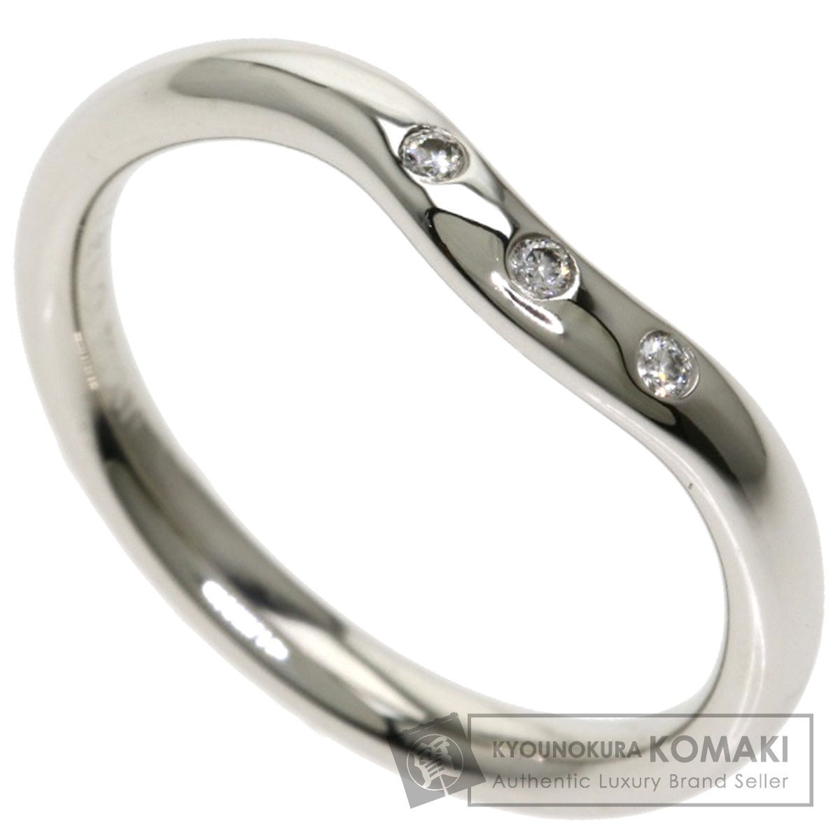 TIFFANY&Co. ティファニー カーブドバンド 3P ダイヤモンド リング