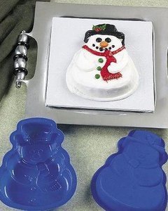 X279 ◆クリスマスに　ケーキ型 〈スノーマン〉◆USA直輸入 新品_画像1