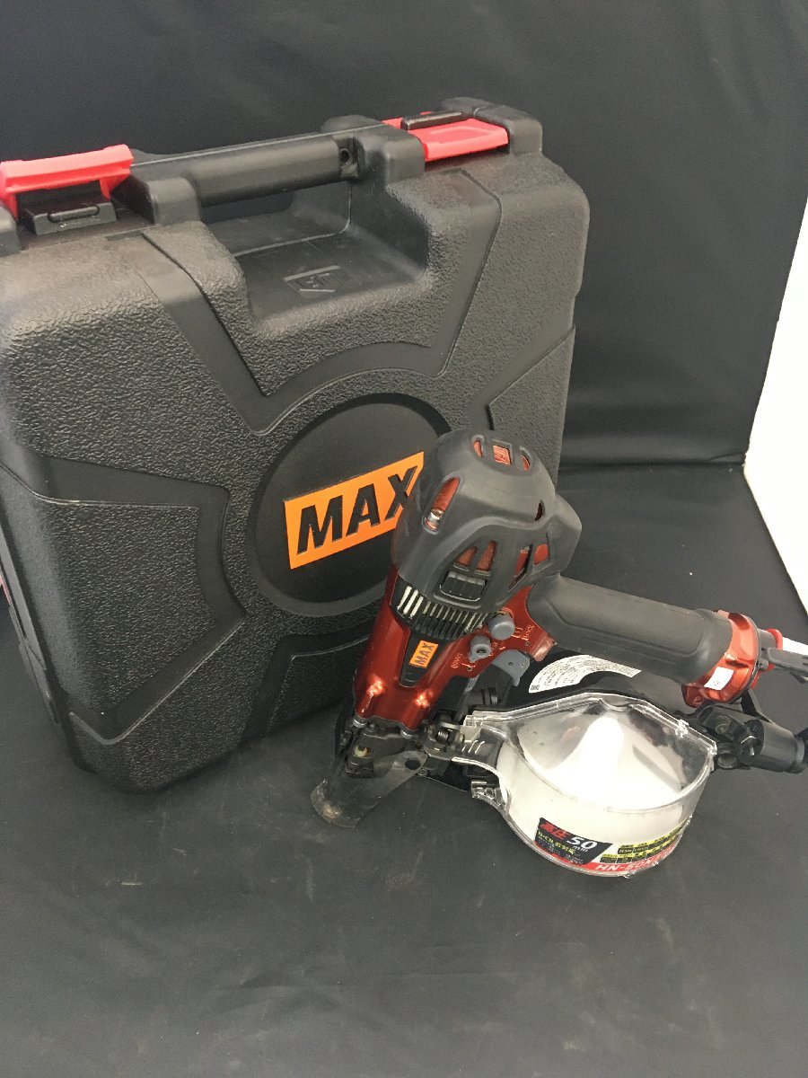 品】【使用感少なめ】☆MAX マックス釘打機 HN-50N3(D)-R スーパー