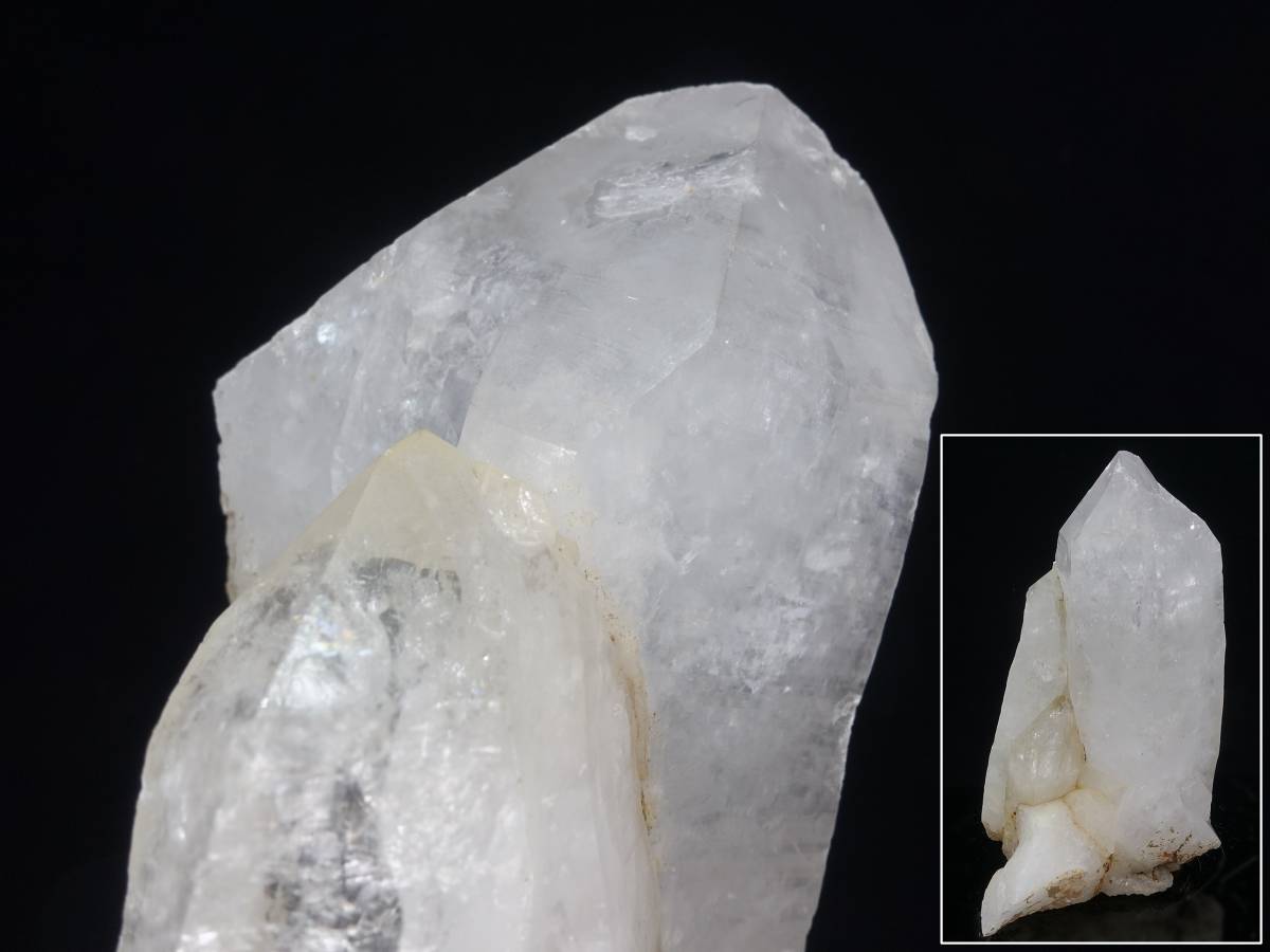 【鉱石】　ヒマラヤ　水晶クラスター　高さ：19cm　重量：2.3kg　●　パワーストーン　鑑賞石　2204319_画像1