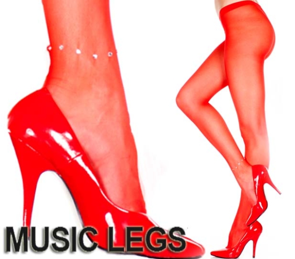 A240)MUSICLEGSラインストーンアンクレットストッキング ML875 赤 レッド シアータイツ キラキラ ダンス 衣装 パーティー レディース_画像1