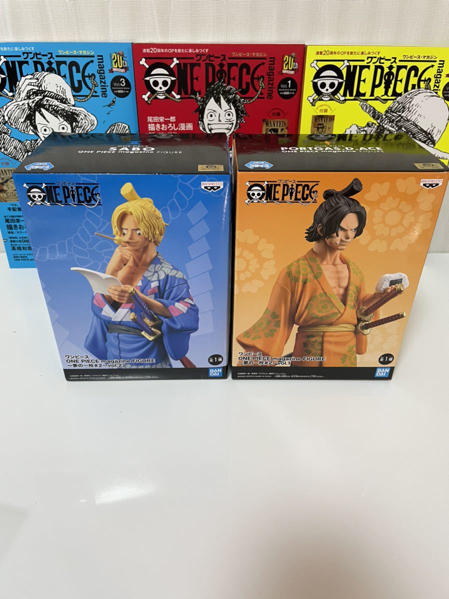 ワンピース フィギュア 全2種 エース サボ Magazine One Piece 夢の一枚 Asl 三兄弟 One Piece 売買されたオークション情報 Yahooの商品情報をアーカイブ公開 オークファン Aucfan Com