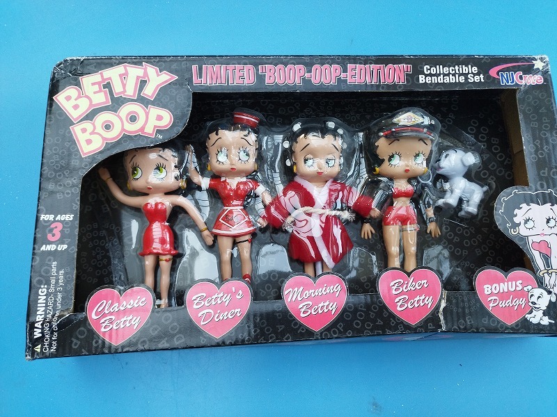 Betty Boop(beti Chan )LimitedBOOP-OOP-EDITION Collectible Bendable Set( фигурка 