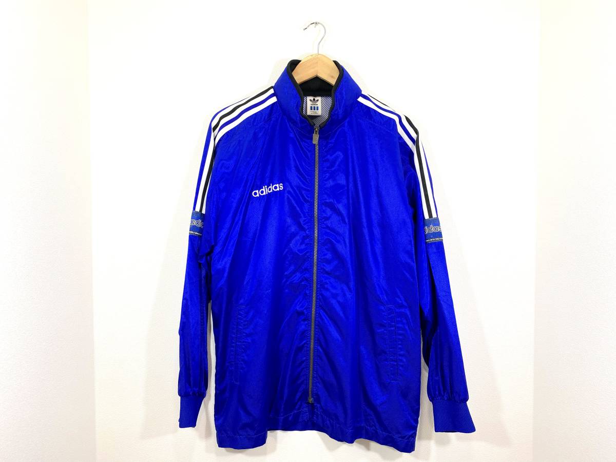 adidas ナイロン トラック ジャケット O ジャージ 青 ブルー adidas ナイロン トラック ジャケット O ジャージ 青 ブルー