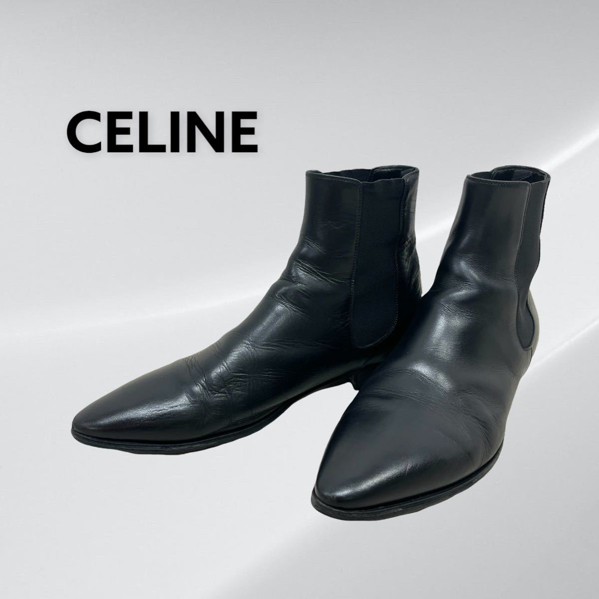 CELINE ショートブーツ サイドゴアブーツ-