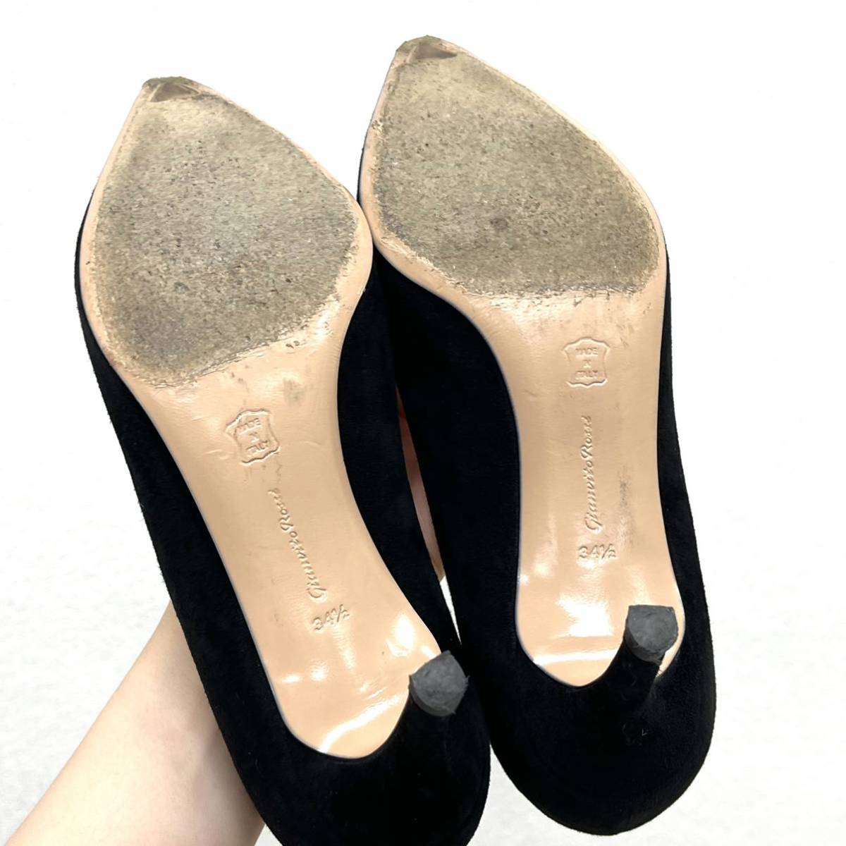 箱保存袋付き Gianvito Rossi ジャンヴィトロッシ GIANVITO70 スエード
