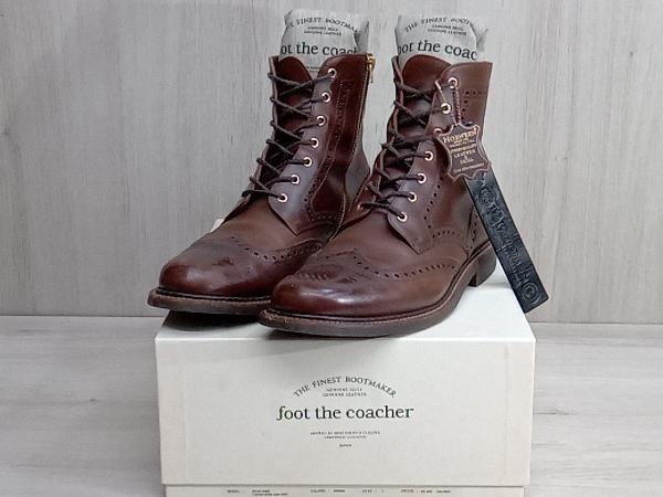 foot the coacher フットザコーチャー レザーブーツ サイドジップ